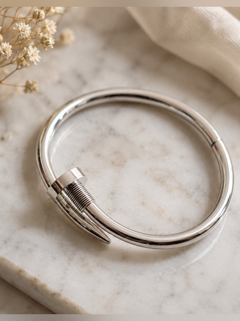 Nail Bangle Bracelet